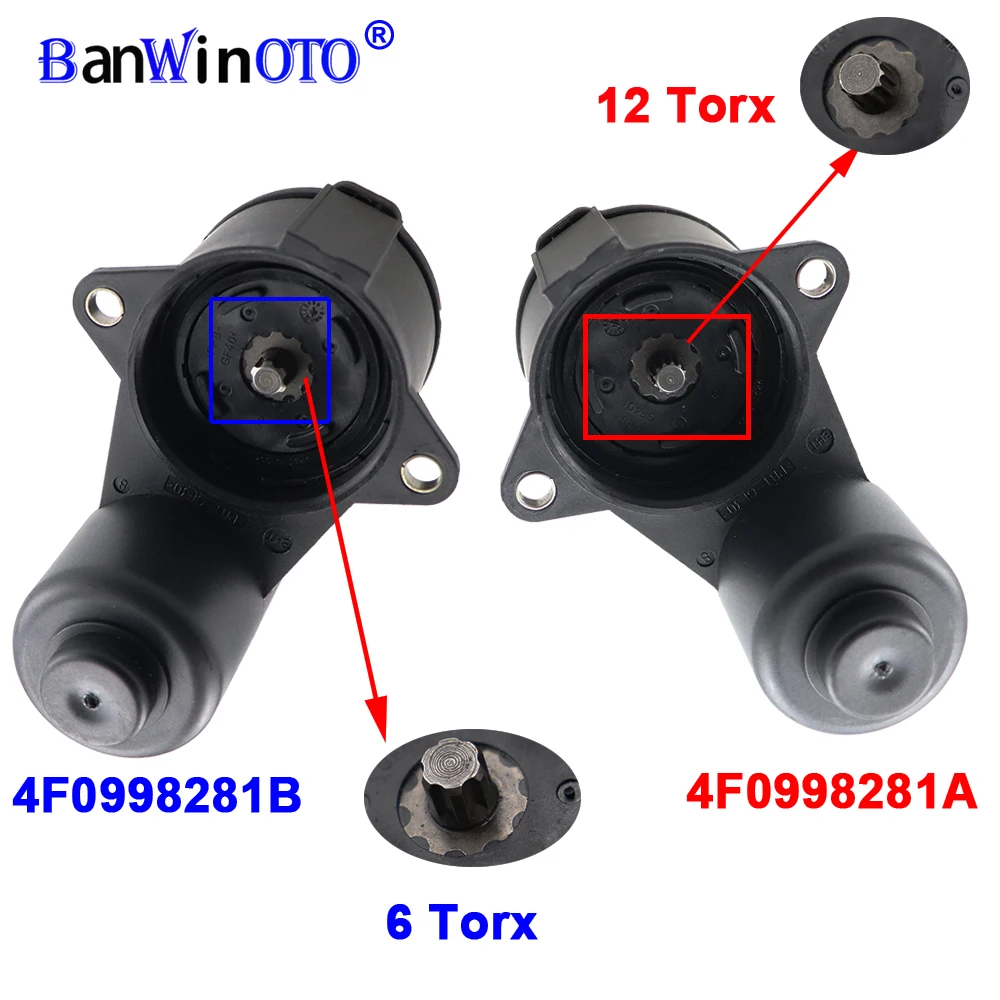 

4F0998281 12/6 Torx Wheel Handbrake Brake Caliper Servo Motor fit for Audi A6 S6 Quattro 2005 2006 2007 2008-2011 4F0 998 281A/B