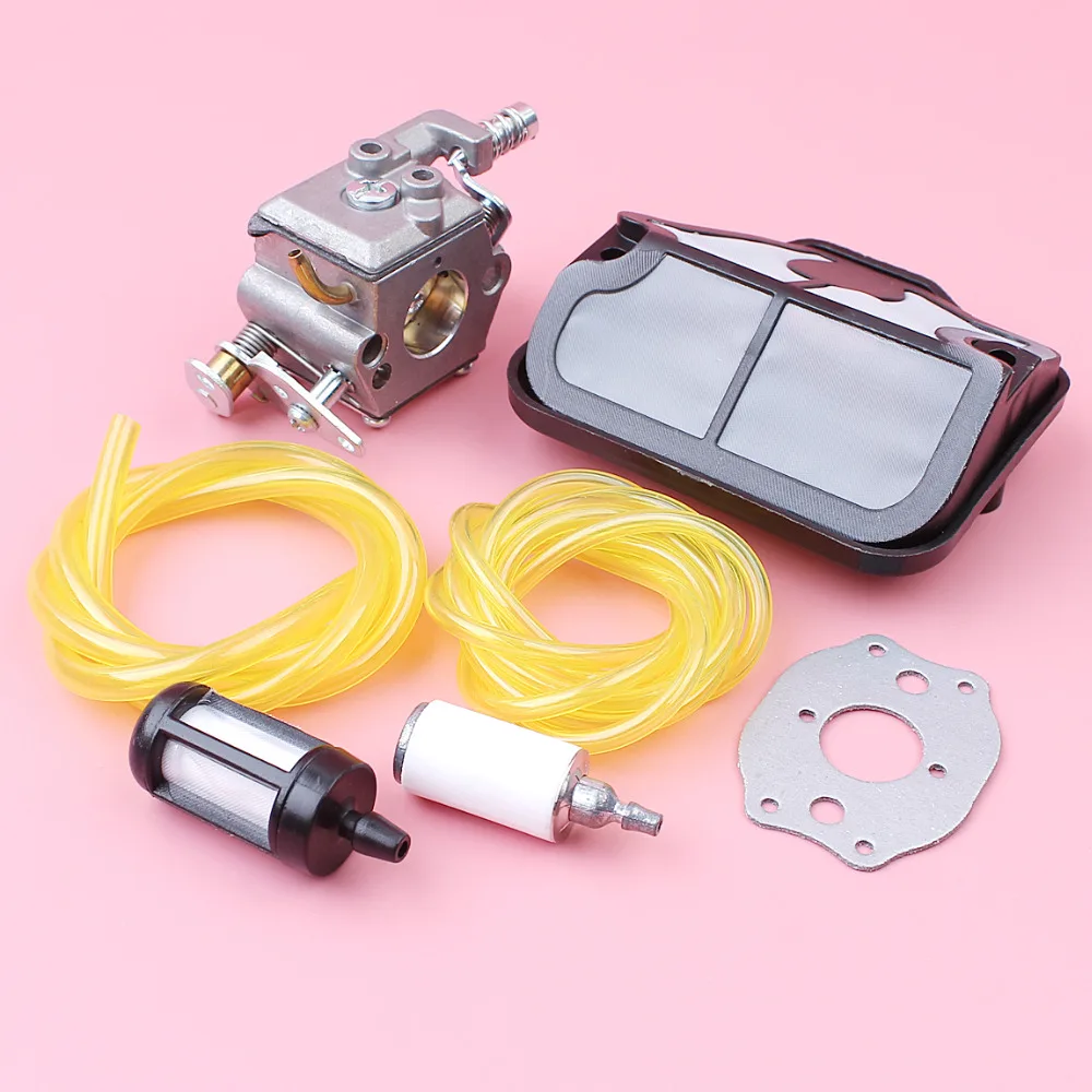 Bộ Chế Hòa Khí Không Lọc Nhiên Liệu Dòng Vòi Đệm Cho Husqvarna 136 137 141 142 Máy Cưa Xích Dự Phòng Công Cụ Phần Бензопила