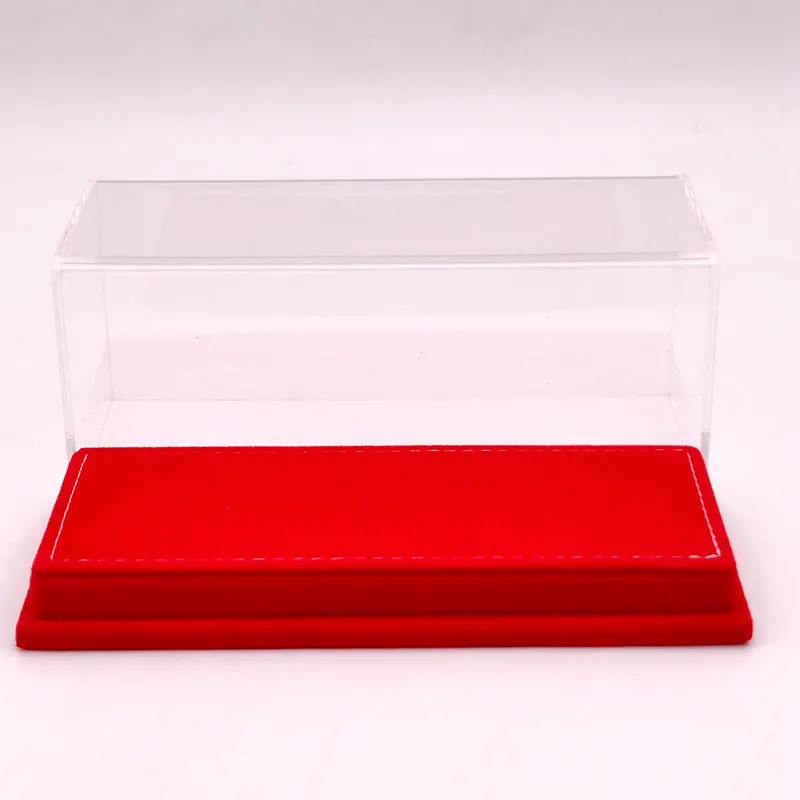 1/43 17cm Thicken Acrylic Case Display Box Transparent Dustproof Car Models Toys High-End Base