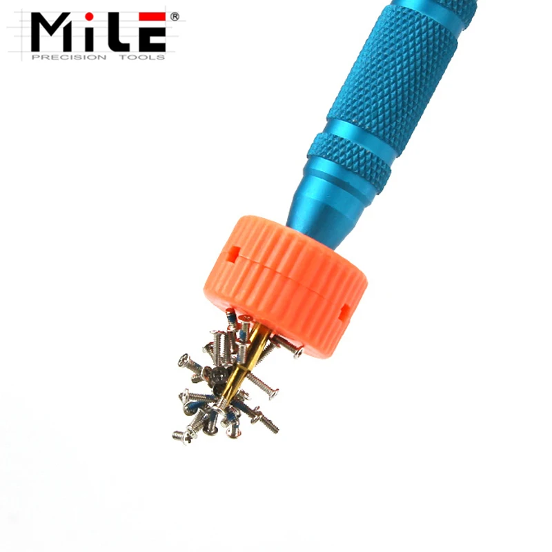 MILE 4มม.สีส้มรอบMagnetic Pick Up Toolใช้สำหรับไขควงBits Magnetizerแหวน