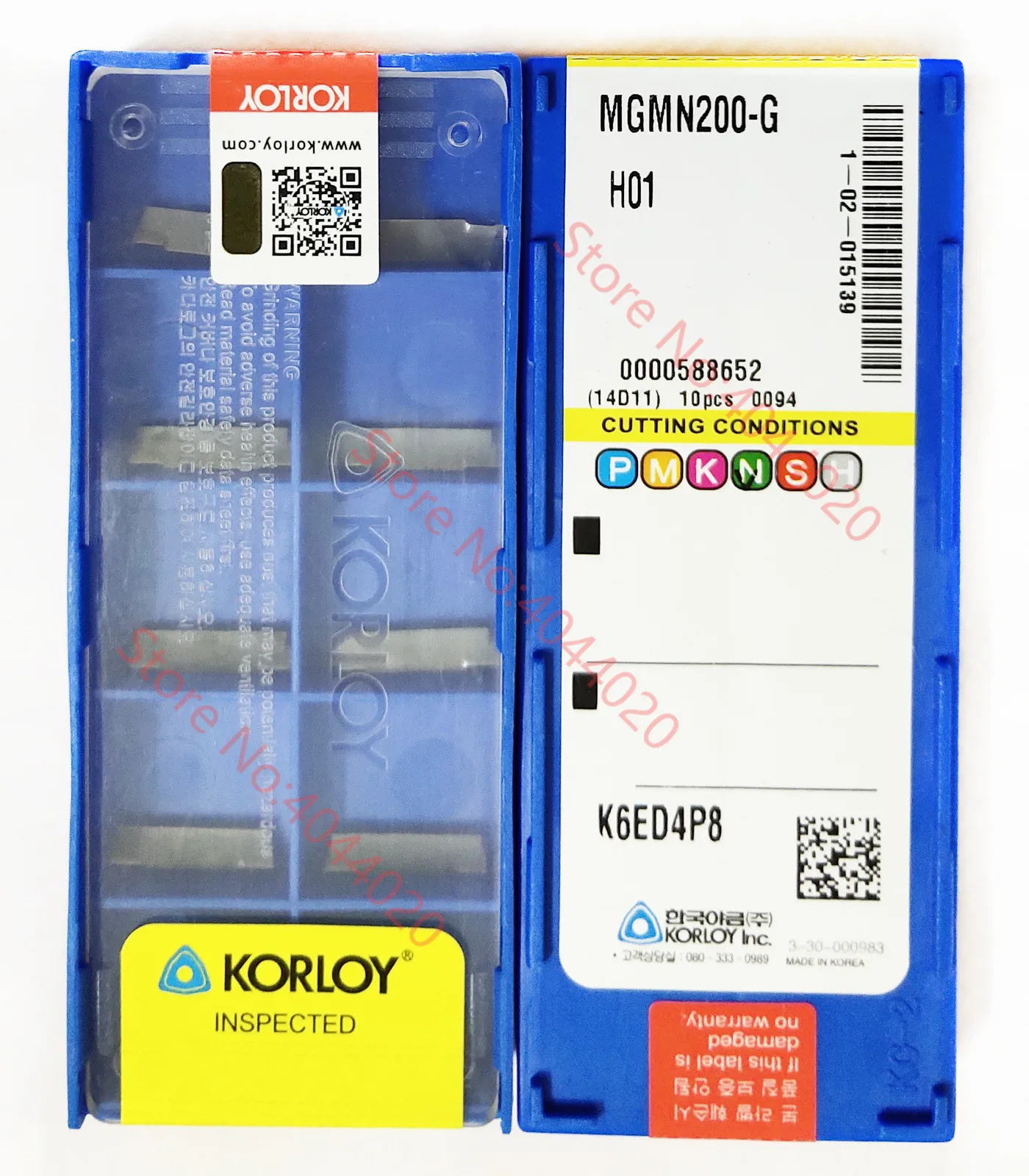 KORLOY  MGMN200-G H01 Carbide Insert MGMN Inserts