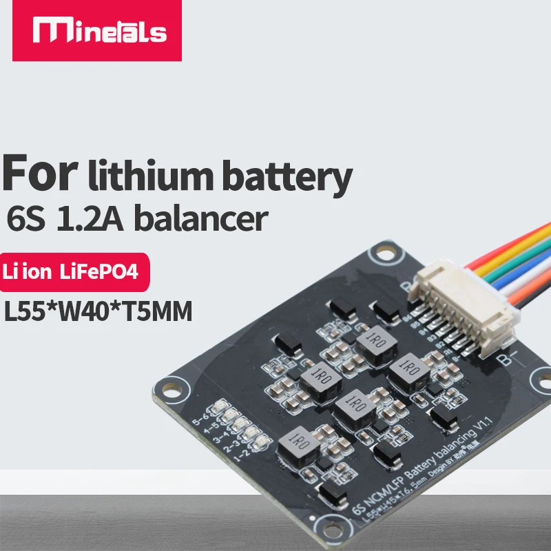 Aktiver Batterie-Equalizer 3s 4s 6s 7s 9s 10s 12s 13s 14s 17s 1,2A 3,7 V 3,6 V 3,2 V 18650 21700 Li-Ion LiFePo4 Active Balancer