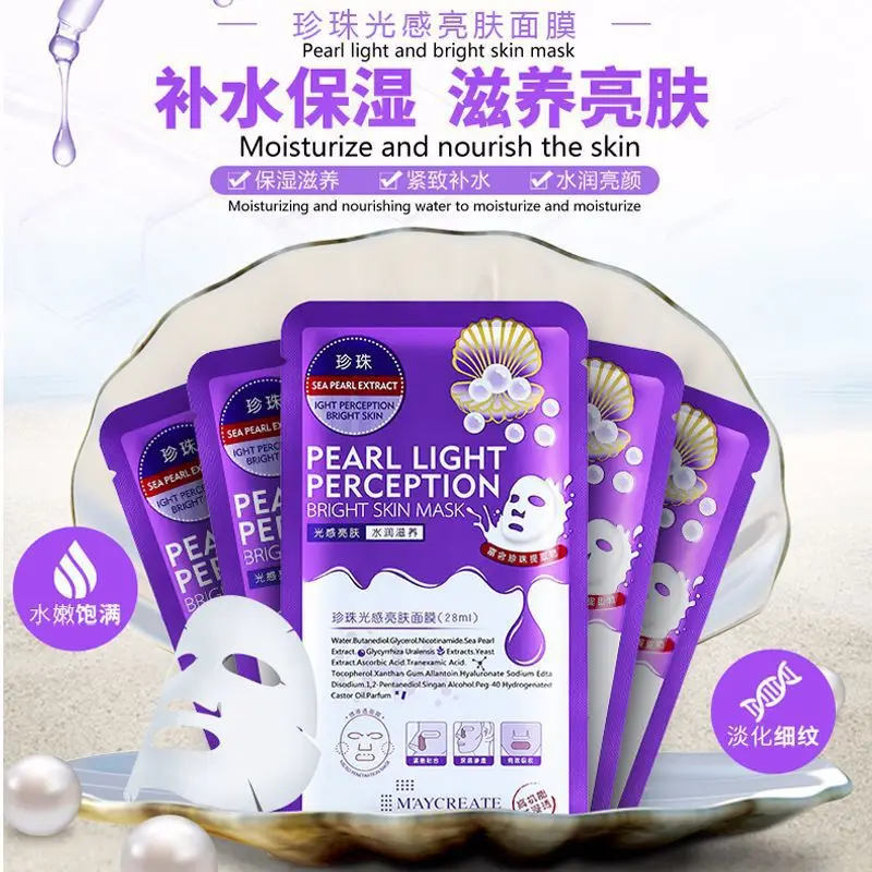 Masque Facial coréen en feuille de perles, cosmétiques blanchissants, masques de soins pour la peau, masques hydratants, Tony Moly, masque Anti-âge