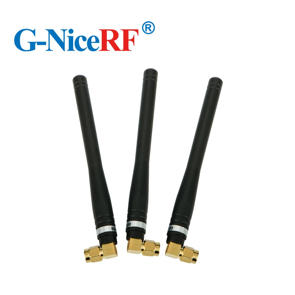 

50pcs/lot SW868-WT100 868MHz Gain 3.0 dBi Rubber Antenna with Male SMA head for wireless module