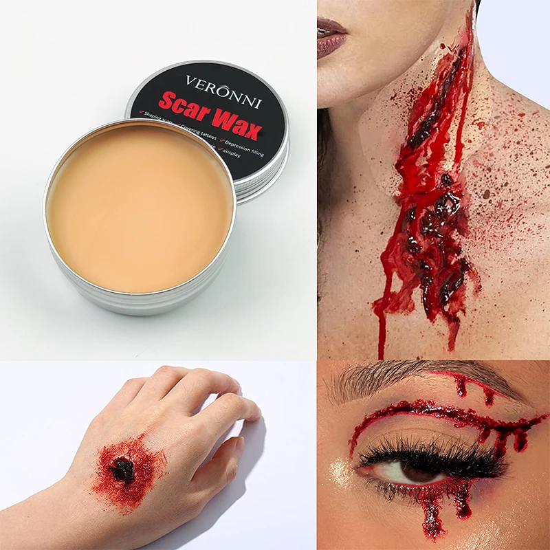 Litteken Wax Sfx Speciale Effecten Make Wond Huid Make-Up Halloween Valse Neus Podium Body Paint Fancy Fake Wax Lichaam Gezicht schilderen