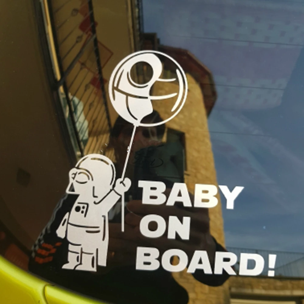 Astronaut Baby on Board Creative Car Sticker Pattern Automobiles Bumper Exterior Accessories Vinyl Decals