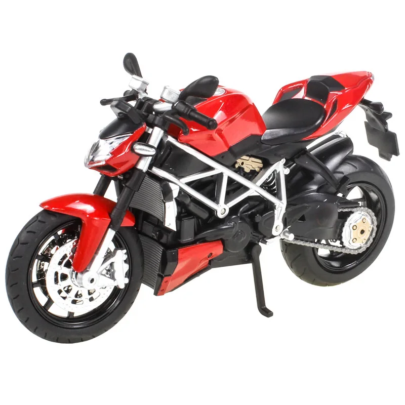 1:12 Ducati Streetfighter V4 Carbon Red Die Cast Vehicles Collectible Hobbies Motorcycle Model Toys Birthday gift for children