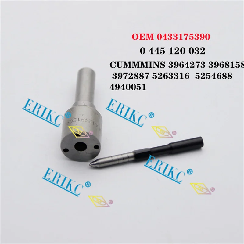 

ERIKC Diesel Engine Injector Nozzle DSLA124P1309 OEM 0 433 175 390 FOR 0445120032 CUMMMINS 3964273 3968158