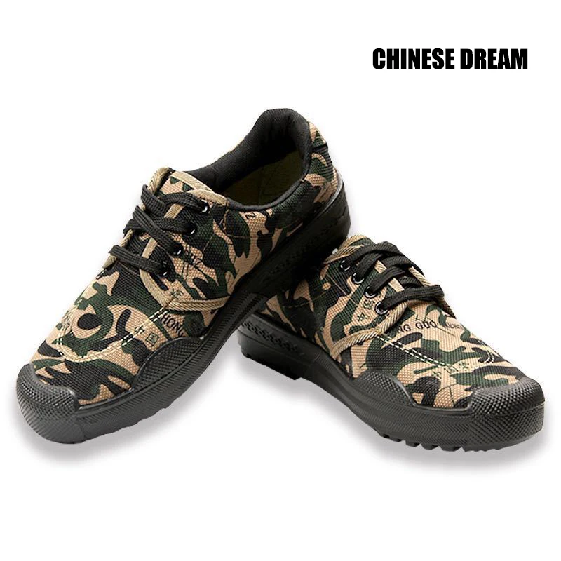 Camouflage Liberation Shoes Men Non-slip Wear-Resistant Working Shoes Man Women Large Size 34-45 Low-top Military Training Shoes