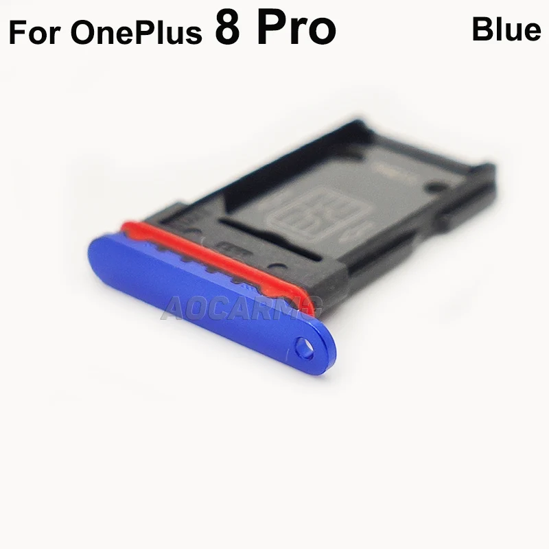 Aocarmo For OnePlus 8 Pro 1+8 Pro Sim Card SIM Tray Slot Holder Repair For OnePlus8 Pro Replacement Parts