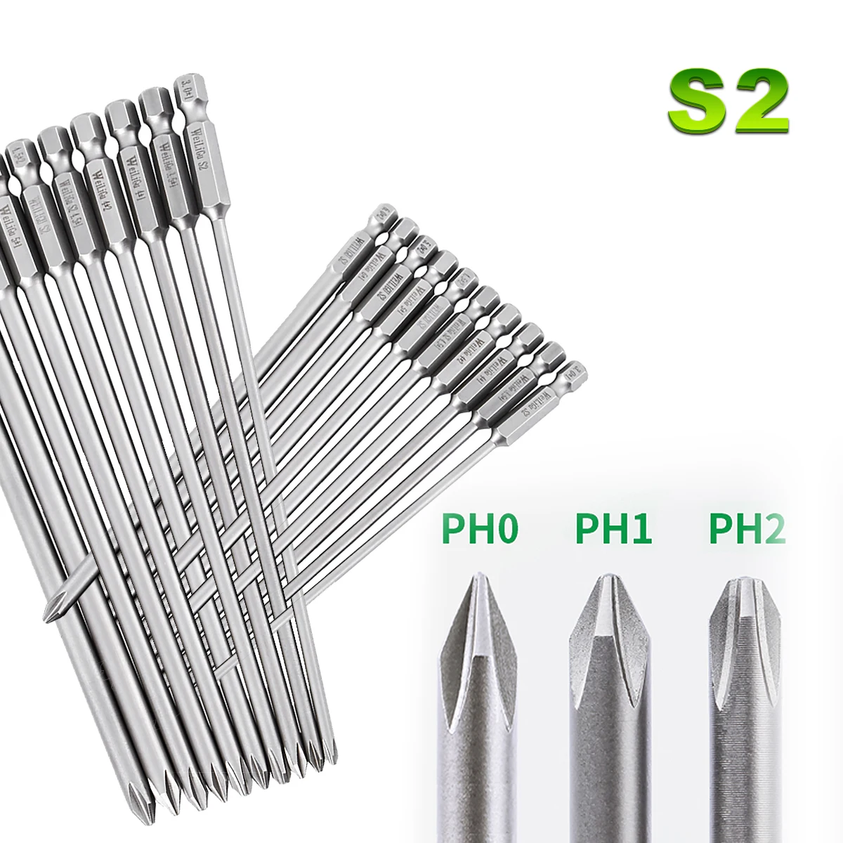 1pcs x Electronics Screwdriver Set S2 Ph00 Ph0 Magnetic High Torque S1/4 Lengthen 50/100mm Electrical Repair Tools 1.6/2/2.5/3mm