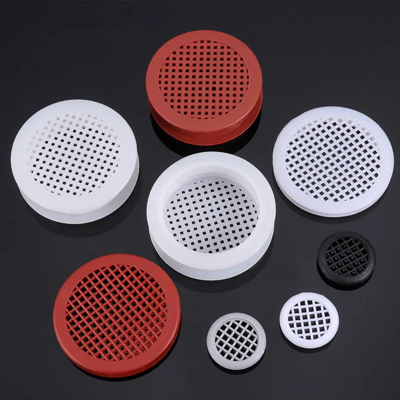 10pc Plastic air vent decorative cover 38mm Round Louver Mesh Hole plug Closet shoe Cabinet furniture grille ventilation systems