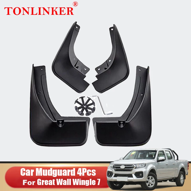 

Pickup Car Mudguard For Great Wall GWM Wingle 7 2020 2021 2022- Front Rear Mud Flaps Splash Guards Fender Mudflaps 4Pcs Set