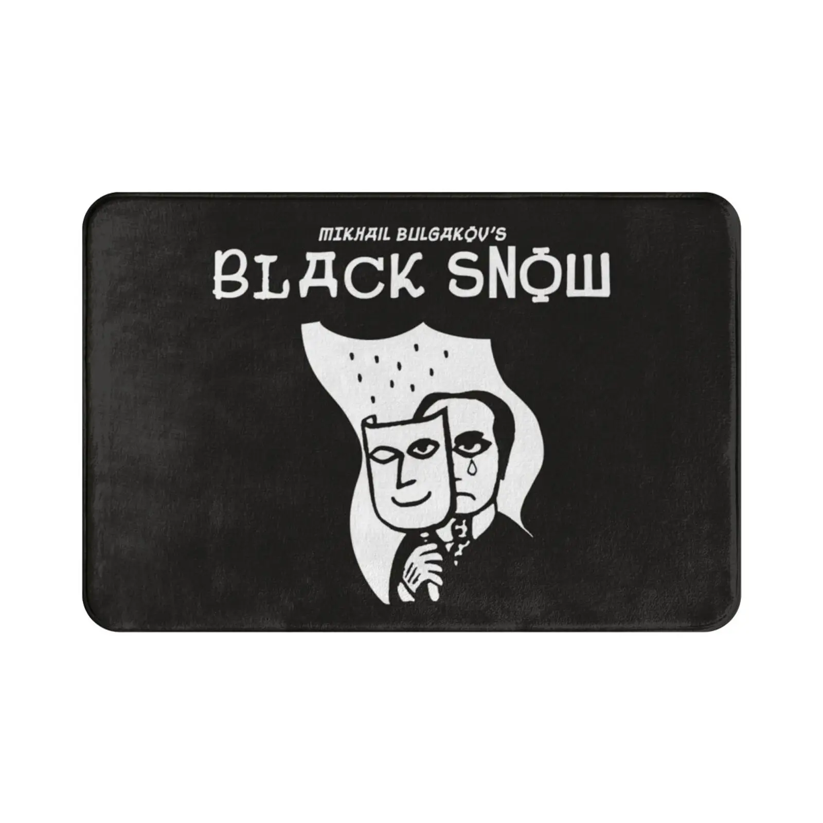 Black Snow Carpet Mat Rug Cushion Soft Non-Slip Bulgakov Mikhail Drama Novel Theatre Theatrical Satire Russia Russian