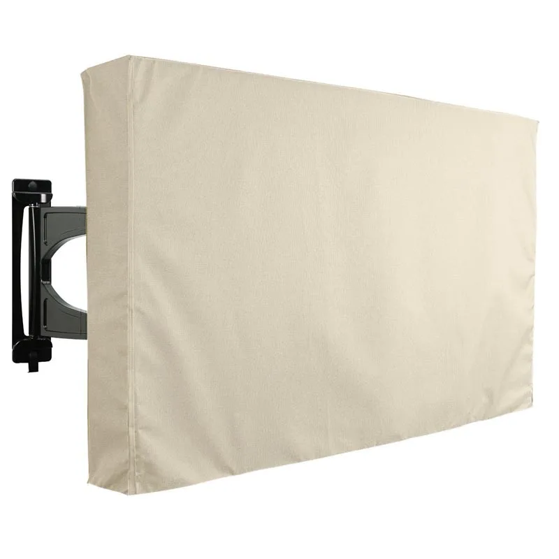 Outdoor Tv Protective Cover Weatherproof With Bottom Cover, Suitable For 30-32 Inch Tv, With Remote Control Pocket