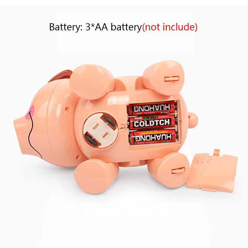 Electronic toy car Cute piggy model Universal walking music cool lighting Interactive Cartoon Pig Electric Virtual Pets kids boy