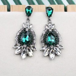 Veyofun Luxury Crystal Drop Earrings Hyperbole Party Dangle Earrings Fashion Jewelry for Women Gift Wholesale
