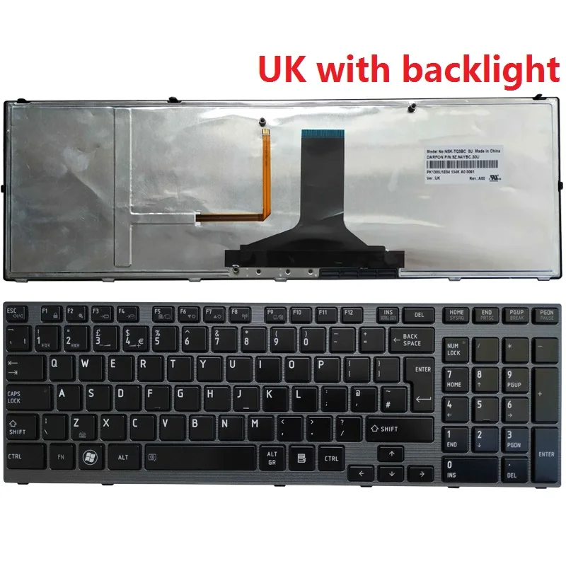 New US/UK laptop keyboard FOR Toshiba Satellite  P750 P750D P755 P755D P770 P770D P775 P775D For Qosmio X770 X775