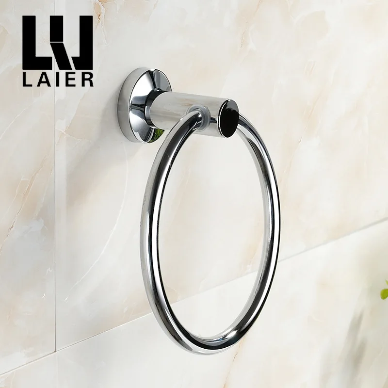 Vidric 304 Towel ring Free puncturing. Bathroom simple modern chrome metal pendant