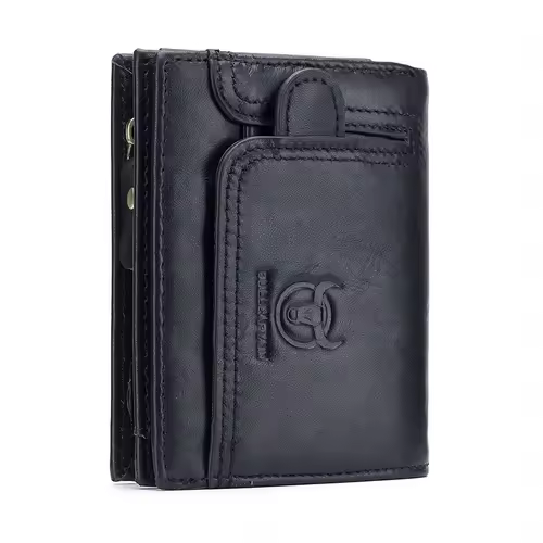 BULLCAPTAIN 100% Genuine Leather Men's Rfid Wallet Multifunctional Storage Bag Coin Purse Wallet Card Case - Image 12