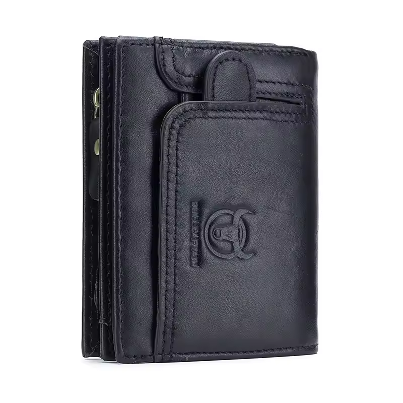 BULLCAPTAIN 100% Genuine Leather Men's Rfid Wallet Multifunctional Storage Bag Coin Purse Wallet Card Case - Image 12