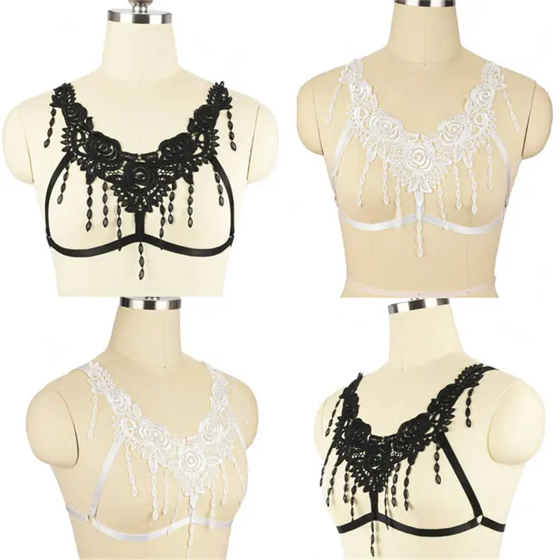 Bdsm Harness Bra Set Strappy Top Bralette Women Elastic Breast Belt Fetish Erotic Lingerie Punk Gothic Garter Belt Adjustable