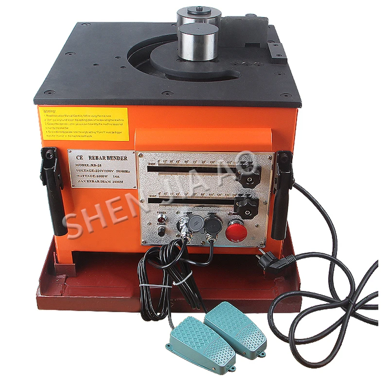 

1PC 2700W Hydraulic Tools RB-25 Portable Electric Rebar Bending Machine 6-25 Factory Direct Hydraulic Bending Machine 110/220V