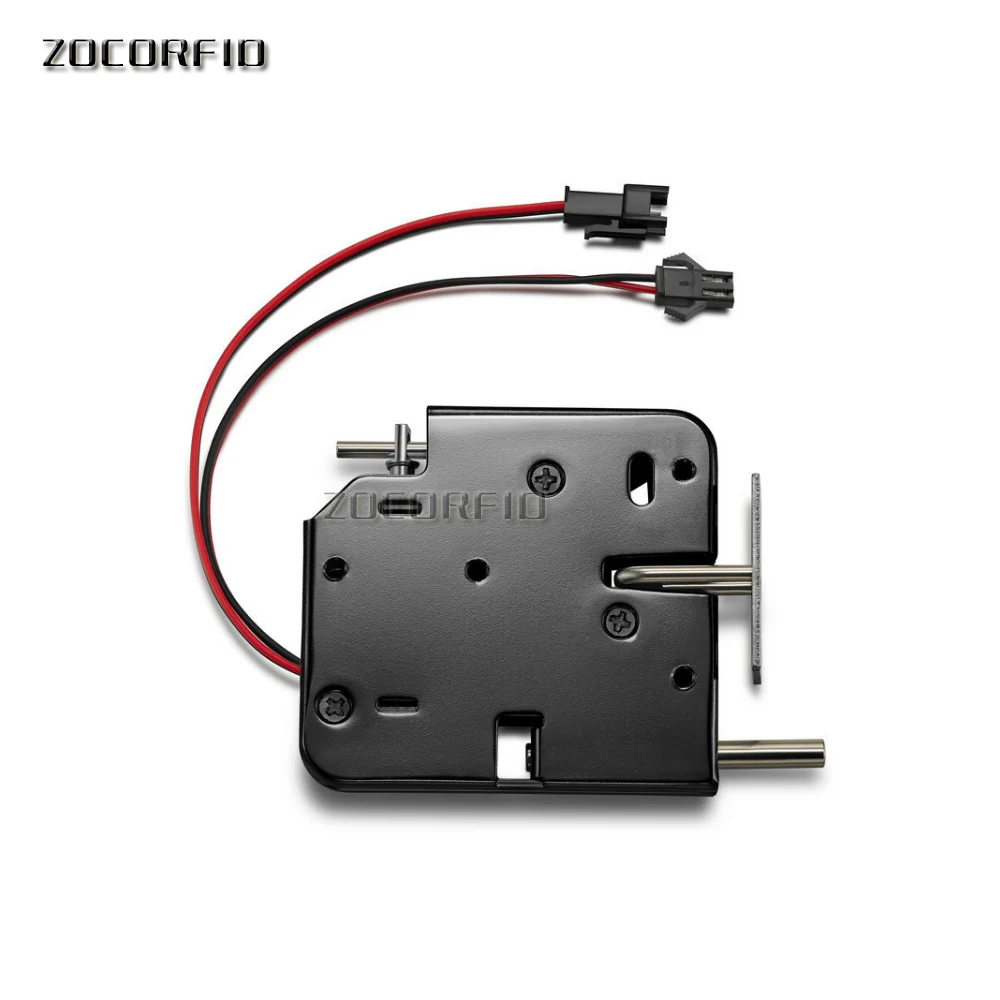 200pcs DC-12V electrical Lock Picks latch Electromagnetic Lock for Electronic Locker With a pole.