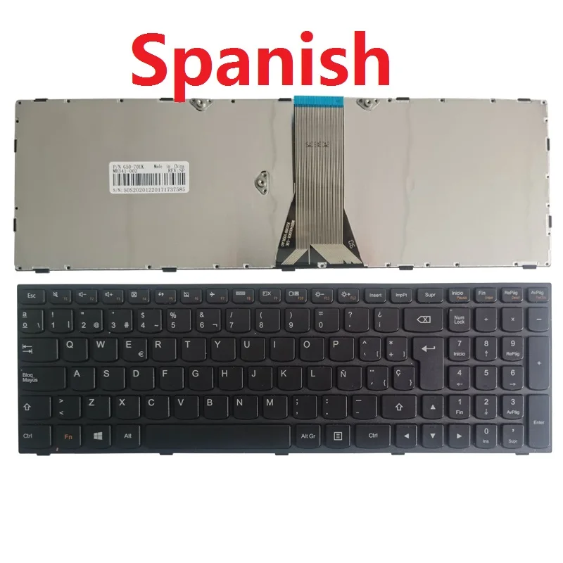 US/UK/SP/teclado español para LENOVO 25210921 V-117020ZS1-US 25214811, 25214781 de 25214751 PK130TH2A00 NSK-BQ0SN NSK-BQ0SN 01