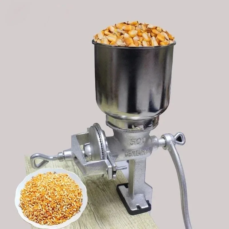 

Manual Grinding Tool Crank Handle Corn Herbs Chili Peanut Grain Walnut Crusher Kitchen Milling Tool with/without Hopper