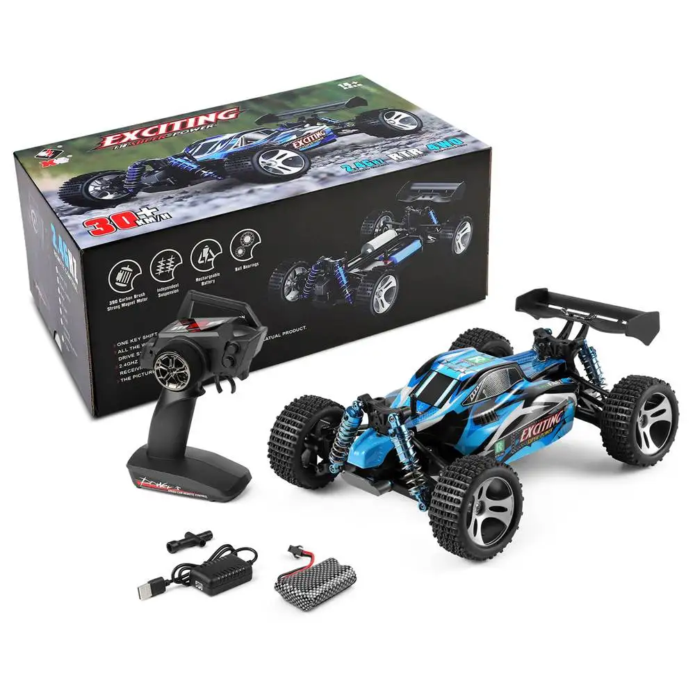 

Wltoys 2.4G 184011 1/18 4WD RC Car Vehicle Models Remote Control High Speed 30km/h Remote Control off Road Drift VS A959-B