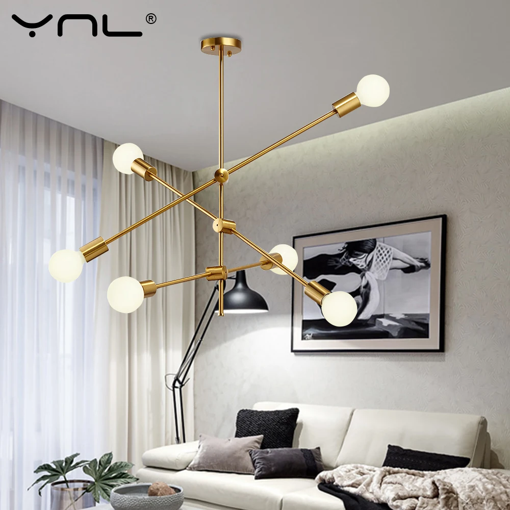 Modern Nordic Pendant Lights Living Dining Room Hanging Lamp Pole Art Decoration Indoor Lighting Design Pendant Lamp Ceiling