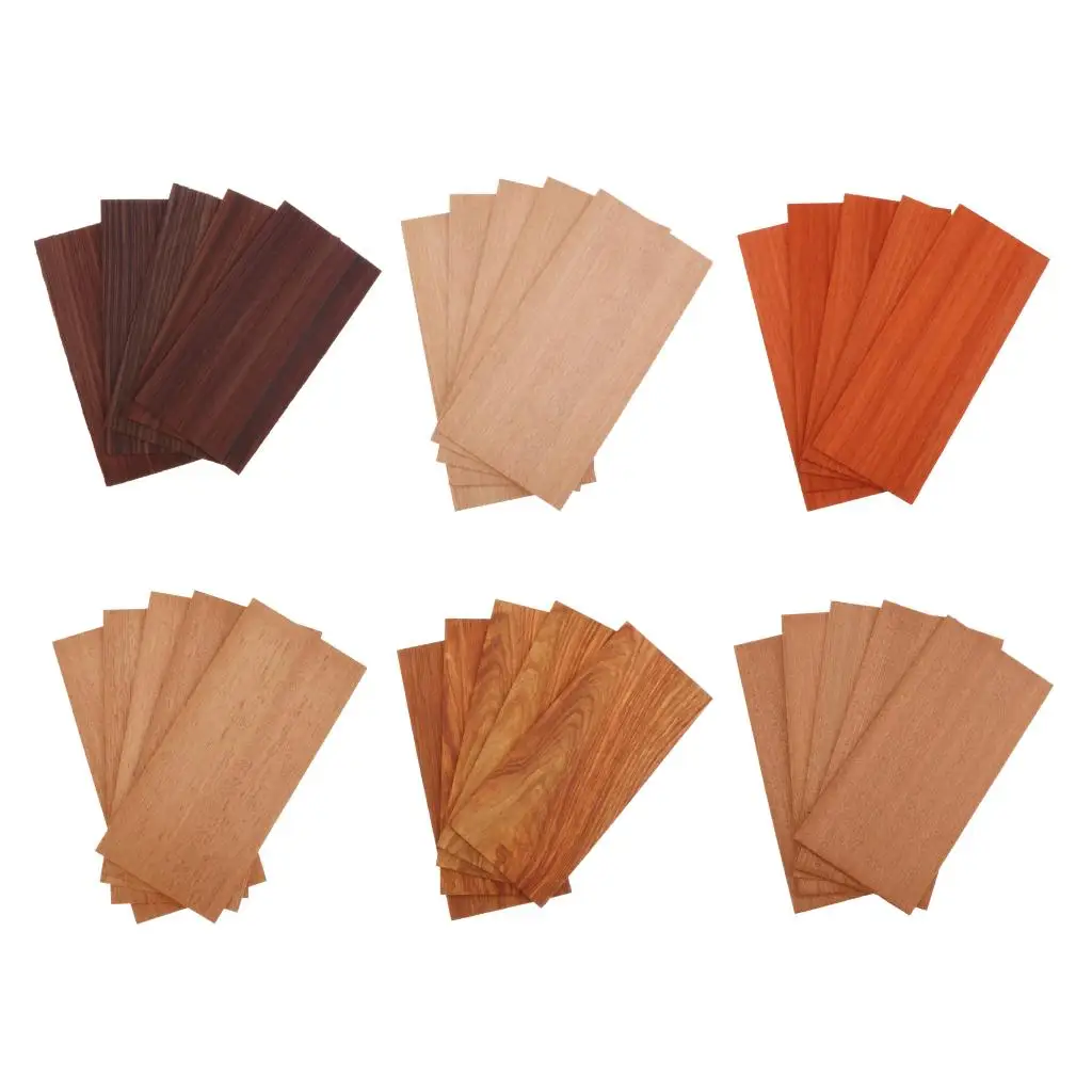 5 Pieces Wooden Guitar Head Plate Veneer Sheet Diy Replacement Supply Tool Guitar Luthier Diy Parts Accessories