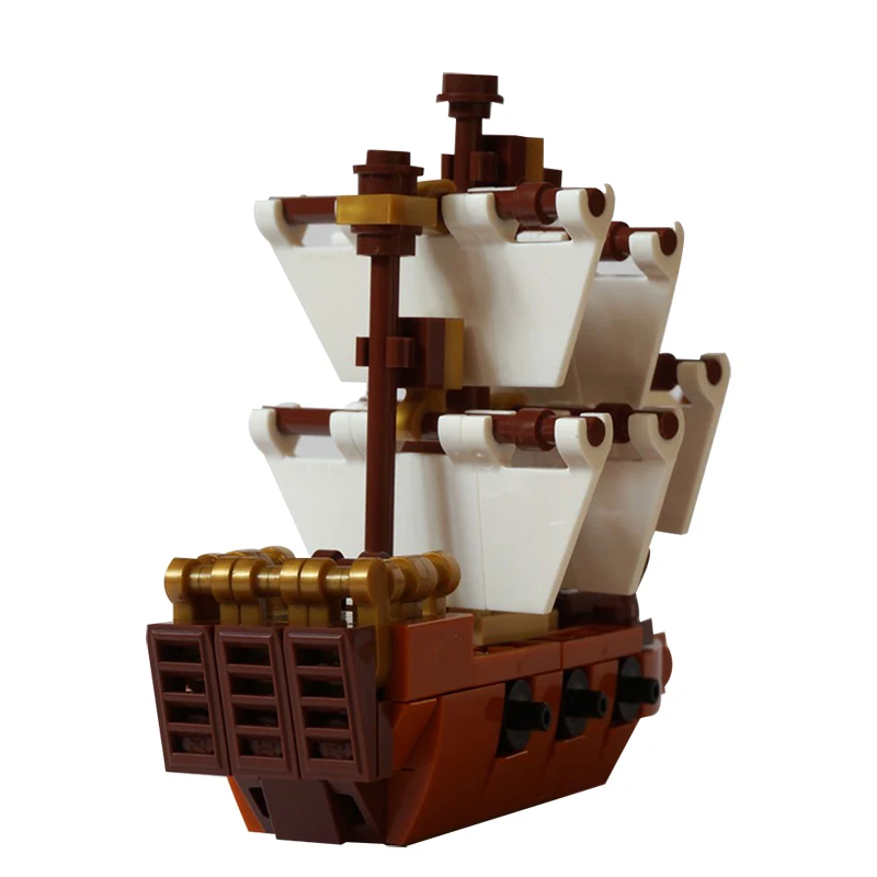 

Mini Ship Boat Vessel Sailboat Building Blocks Bricks Modular Particles Block Model DIY Toys For Girl Children Birthday Gift