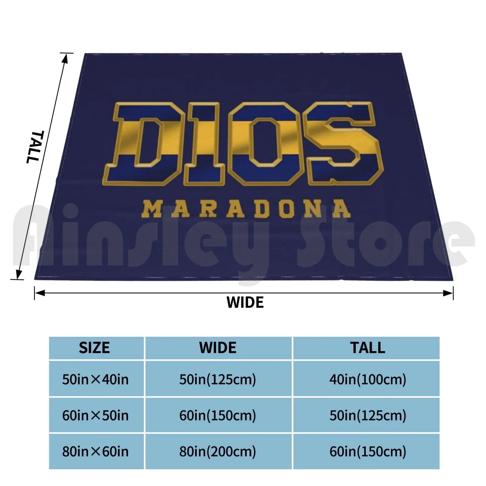 Maradona D10s-Diego Armando Maradona Blanket Fashion Custom Maradona Football Argentina Soccer Napoli Diego