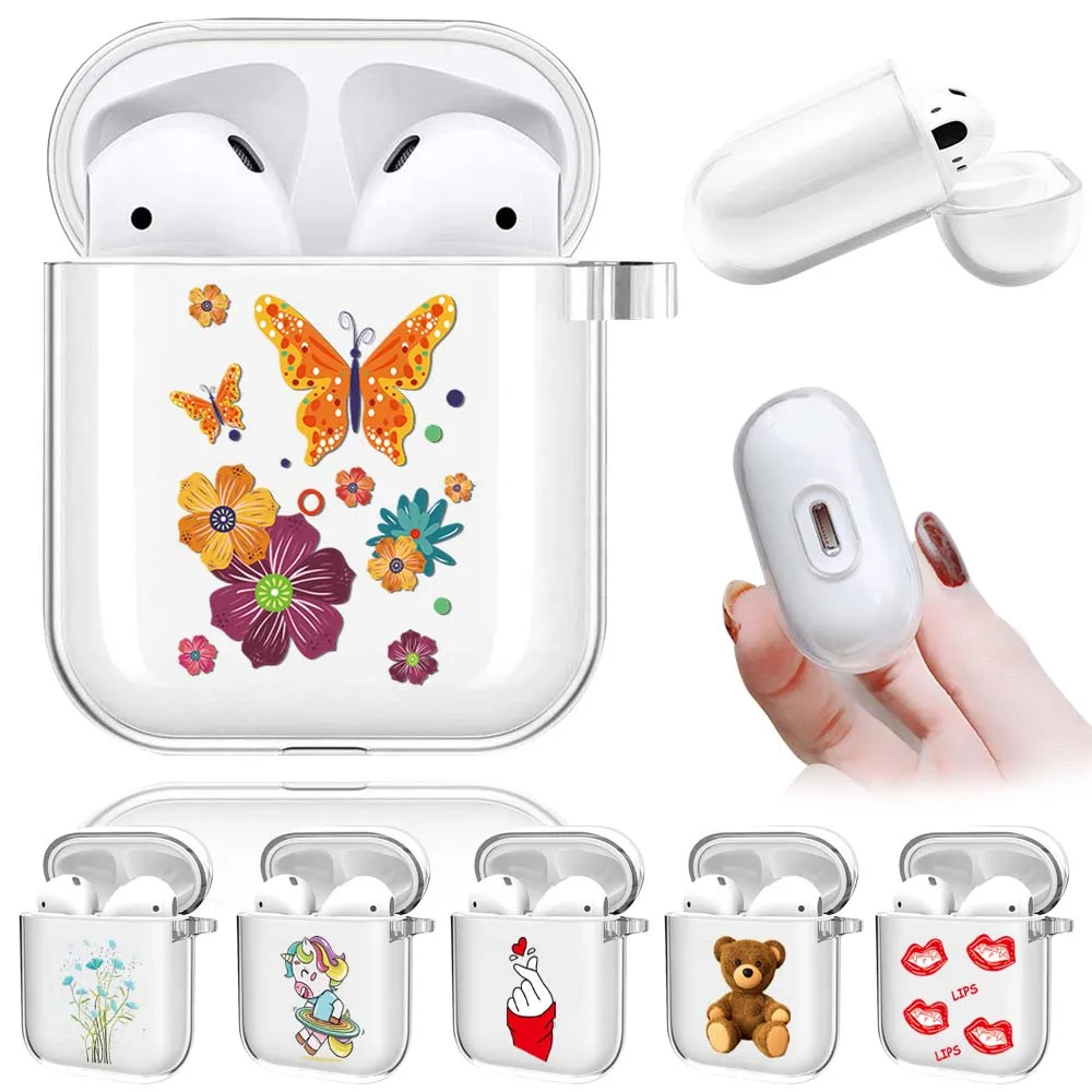 

Silicone Cover for Apple Airpods 1/2 Earphone Coque Soft Protector Fundas Airpods 1 Case AirPods 2 Covers Earphones Box