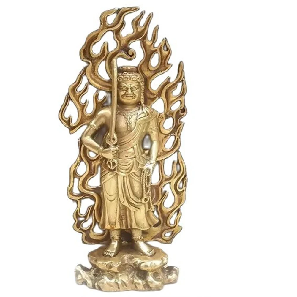 

Tibetan Buddhism Tibetan silver Acala Buddha Law enforcement Buddha statue