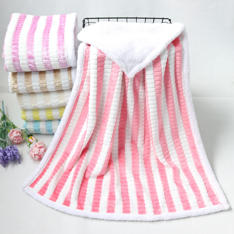 Baby Blankets Cozy Newborn Swaddle Stroller Bedding Wrap Coral Fleece Infantil Boys Girls Receiving Blanket Children Quilts