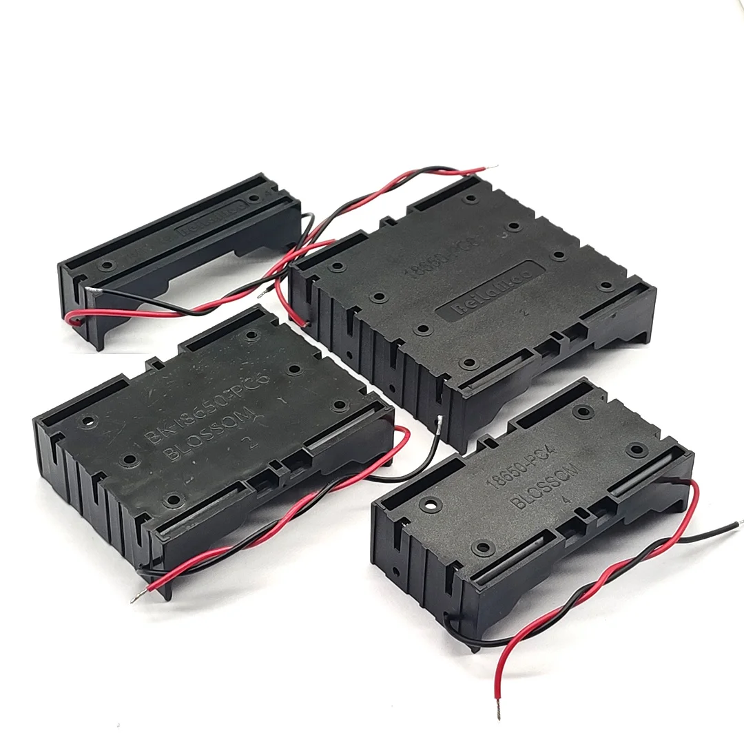 18650 Power Bank กรณี1X 2X 3X 4X 18650แบตเตอรี่แบบขนานผู้ถือกล่อง1 2 3 4 18650แบตเตอรี่แบบขนานกล่อง