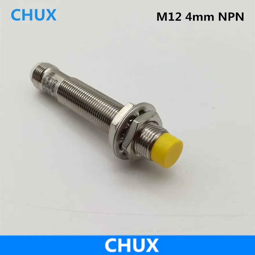 CHUX Inductive Proximity Sensor M12 4mm Distance No/nc/no+nc Half Sets Without Cable Switch Connector Npn