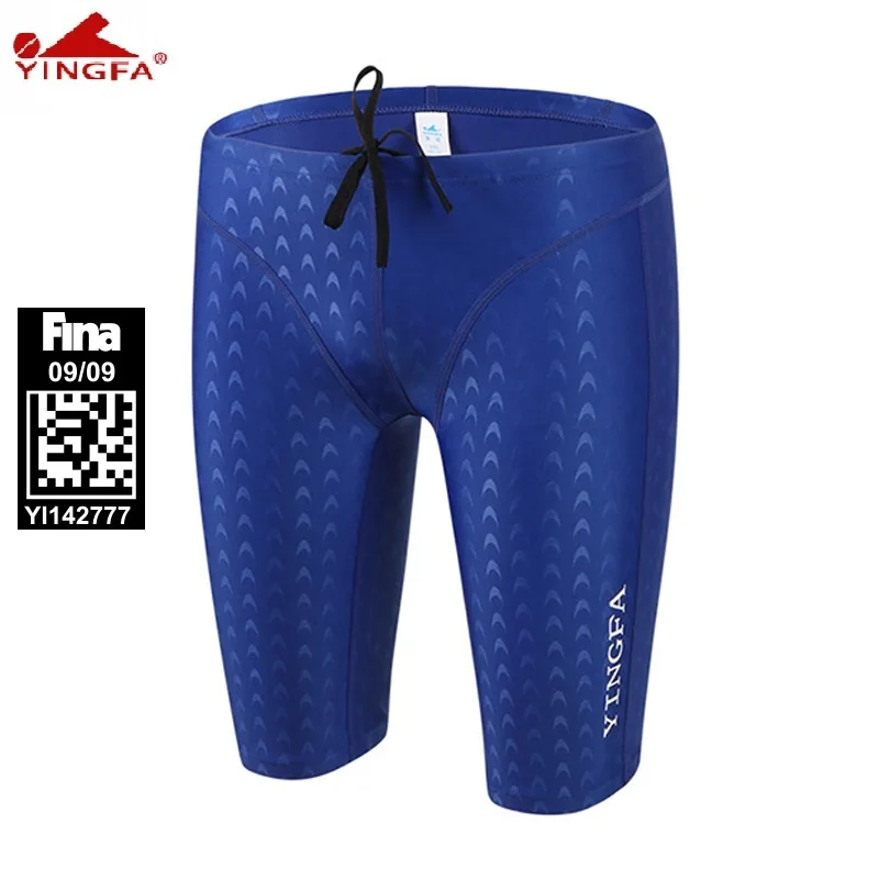 Yingfa 9205 FINA approved Sharkskin Chlorine Resistant Men Training Swimming Trunks Jammers Shorts Men Swimwear Tight Pants