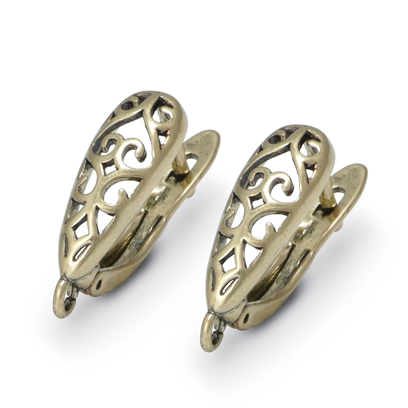 1 Piar Antique Bronze/Red Bronze Earrings Hooks Clasps for DIY Woman Handmade Jewelry Making Accessories