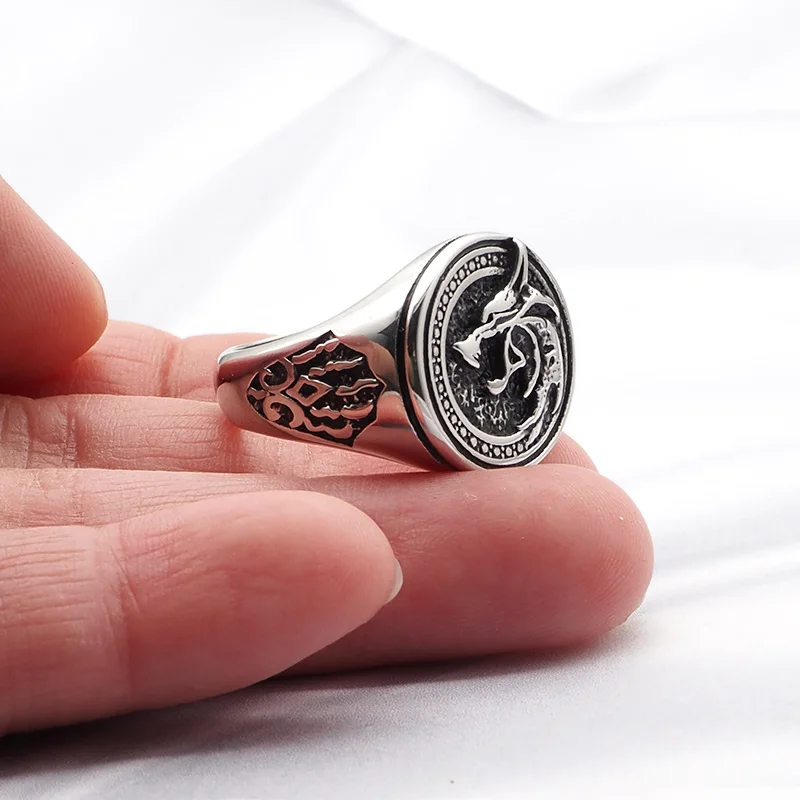 Men\'s Hunter Wolf Claw Ring Vintage Viking Warrior Punk Ring Biker Rock Rings Statement Jewelry For Gift