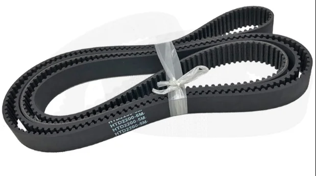 

HTD5M2200/2250/2400/2450/2500/2525/2670/2700/2850/2900/3070 Rubber Timing Belt Black 1PC