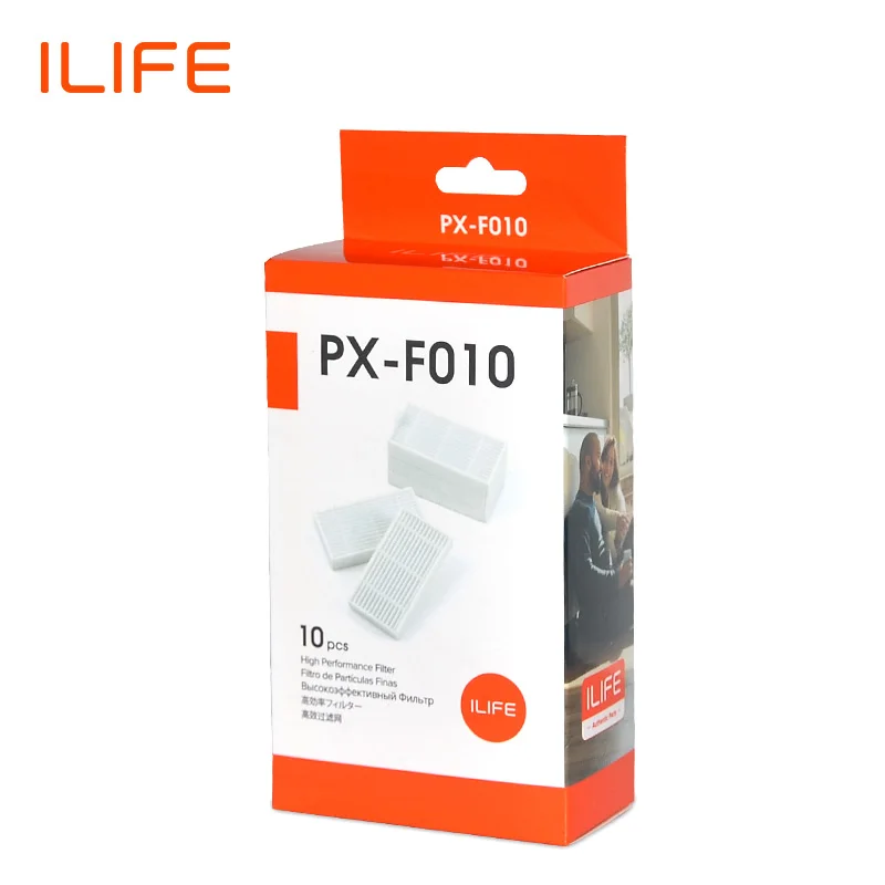 ILIFE V55Pro V5sPro V3s Pro V60Pro 10Pcs Filter Pack Spare Parts Replacement Kit PX-F010