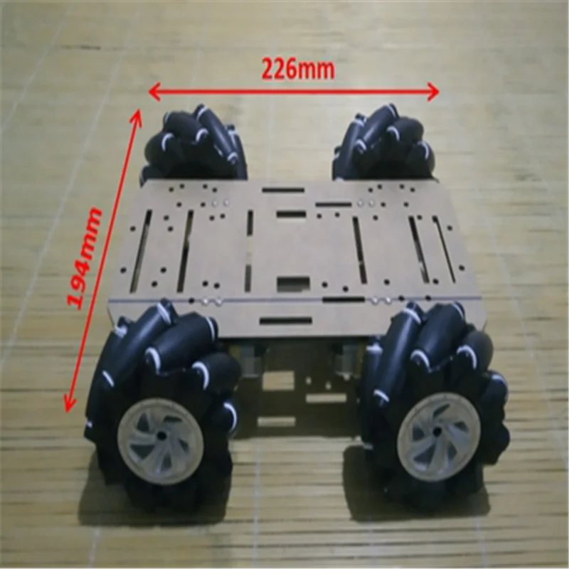 4Wd Smart Robot Car Chassis With TT Motor 4Pcs 80Mm Mecanum Wheels for Omnidirectional Trolley Chassis DIY Robotic Model