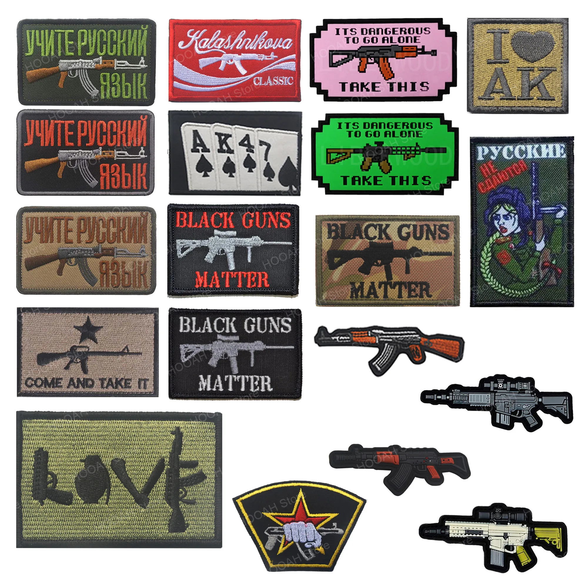 ak47 AK 47 Kalashnikova Krinkov Classic Patch I LOVE ak GUN WEAPON Kalashnikov Russian Tactical  SWAT patch Badge APPLIQUE