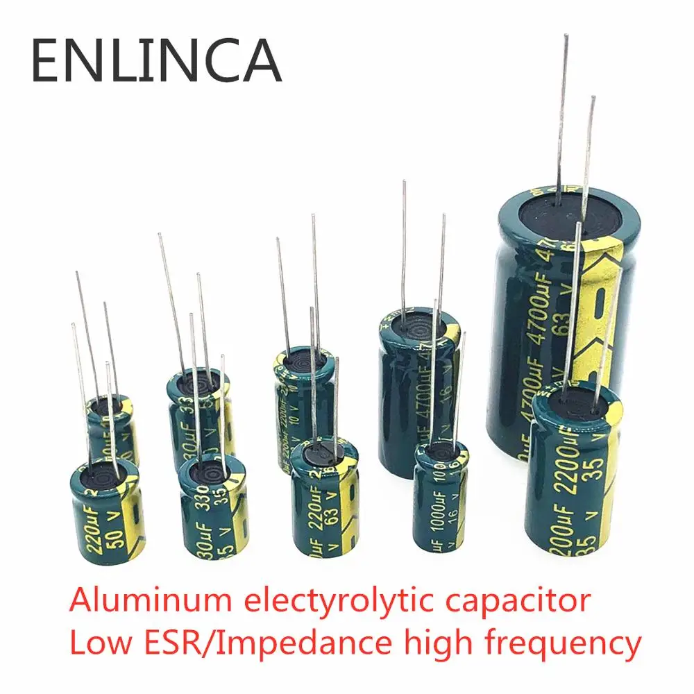 5-20pcs 6.3v 63v 100v 250v 400v 450v Low ESR high frequency aluminum capacitor 47UF 100UF 220UF 330UF 470UF 680UF 1000UF 1500UF