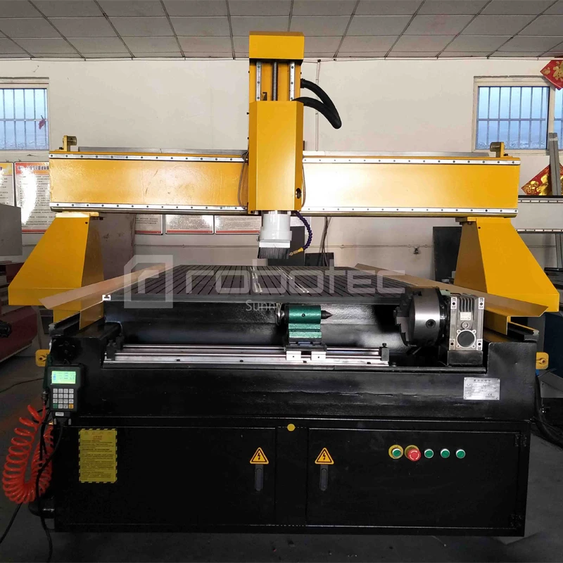 ROBOTEC ต่ำราคา4แกนเครื่อง Cnc Router 4 * * * * * * * 8ฟุต/1325ไม้เครื่อง Mdf อลูมิเนียม PVC ตัด