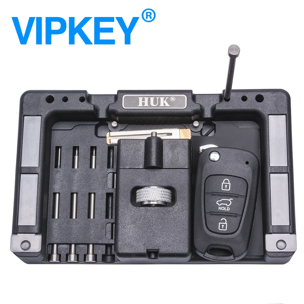 1 Set Original HUK Key Fixing Tool Flip Key Vice Flip-Key Pin Remover for Locksmith Tool With 4 Pins